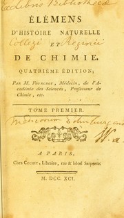 El©♭mens d'histoire naturelle et de chimie by Antoine François de Fourcroy