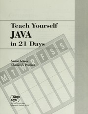 Cover of: Teach yourself Java in 21 days