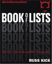 Disinformation book of lists by Russell Kick