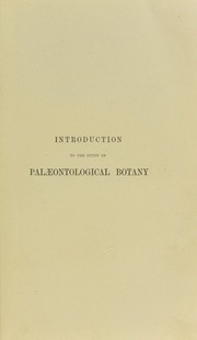 Cover of: Introduction to the study of palaeontological botany