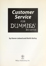 Cover of: Customer service for dummies by Karen Leland