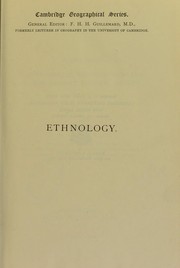 Cover of: Ethnology by Augustus Henry Keane