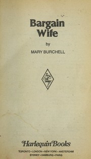 Bargain Wife by Mary Burchell