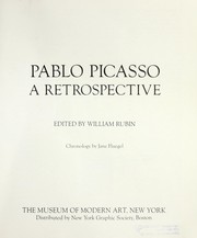 Cover of: Pablo Picasso, a retrospective by Pablo Picasso
