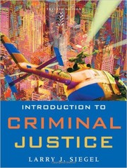 Cover of: Introduction to criminal justice
