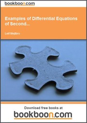 Cover of: Examples of Differential Equations of Second...