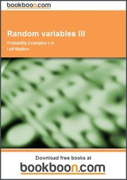 Cover of: Random variables III Probability Examples c-4