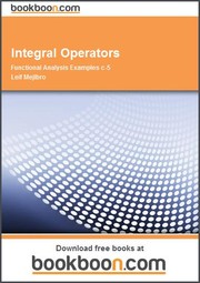 Cover of: Integral Operators Functional Analysis Examples c-5