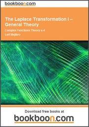 Cover of: The Laplace Transformation I – General Theory Complex Functions Theory a-4