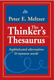 Cover of: The thinker's thesaurus by Peter Meltzer, Peter Meltzer