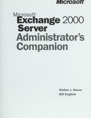 Cover of: Microsoft Exchange 2000 server administrator's companion