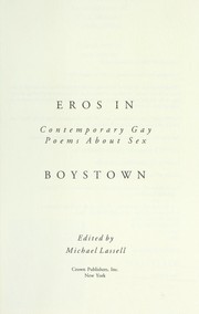 Cover of: Eros in Boystown : contemporary gay poems about sex