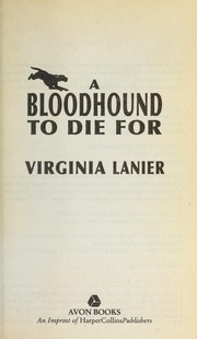 Cover of: A bloodhound to die for