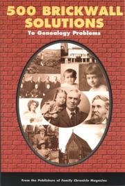 Cover of: 500 Brickwall Solutions to Genealogy Problems by 