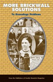 Cover of: More Brickwall Solutions to Genealogy Problems