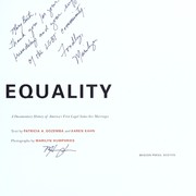 Cover of: Courting equality : a documentary history of America's first legal same-sex marriages by 