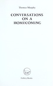 Cover of: Conversations on a homecoming