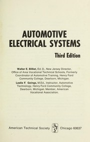 Cover of: Automotive electrical systems