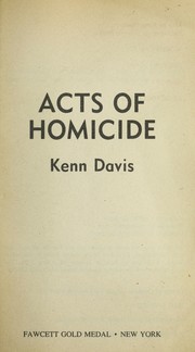 Cover of: Acts of Homicide