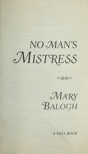 Cover of: No Man's Mistress by Mary Balogh
