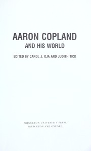 Cover of: Aaron Copland and his world