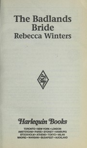 Cover of: Badlands Bride  (Hitched!) by Rebecca Winters