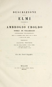 Descrizione degli elmi posseduti da Ambrogio Uboldo ... by Ambrogio Uboldo