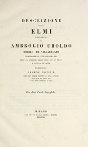 Cover of: Descrizione degli elmi posseduti da Ambrogio Uboldo ... by Ambrogio Uboldo, Ambrogio Uboldo