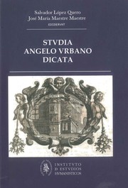 Cover of: Stvdia Angelo Vrbano dicata by 