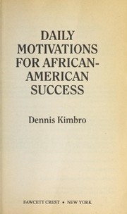 Cover of: Daily motivations for African-American success