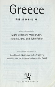 Cover of: Greece by written and researched by Mark Ellingham ... [et al.] ; with additional contributions by John Chapple ... [et al.].