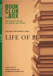 Cover of: Bookclub-in-a-box Discusses Life of Pi, the novel by Yann Martel (Bookclub in a Box Discusses) by Yann Martel