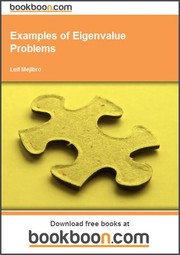 Cover of: Examples of Eigenvalue Problems