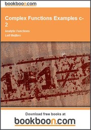 Cover of: Complex Functions Examples c-2 Analytic Functions