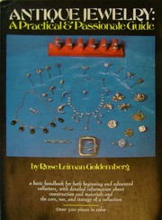 Cover of: Antique jewelry: a practical & passionate guide