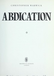 Cover of: Abdication