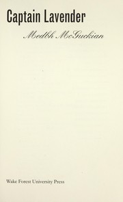 Cover of: Captain Lavender