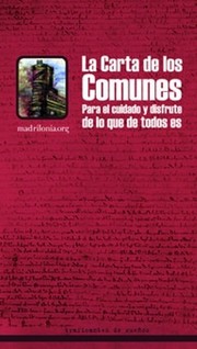 Cover of: La Carta de los Comunes by Madrilonia.org