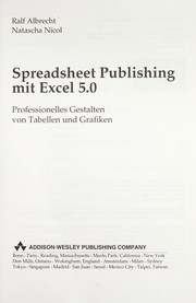 Cover of: Spreadsheet publishing mit Excel 5.0: professionelles Gestalten von Tabellen und Grafiken