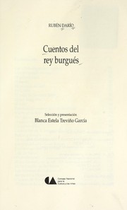 Cover of: Cuentos del rey burgue s by Rube n Dari o