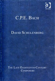 Cover of: C.P.E. Bach