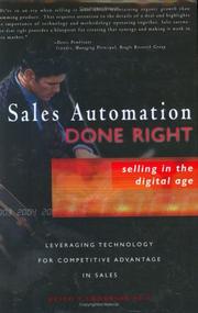 Cover of: Sales Automation Done Right