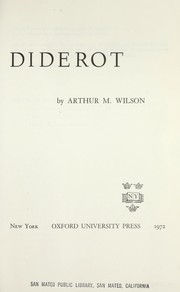 Cover of: Diderot. by Arthur McCandless Wilson