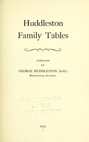 Huddleston family tables by Huddleston, George