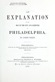 Cover of: An explanation of the map of the city and liberties of Philadelphia