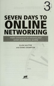 Cover of: Seven days to online networking by Ellen Sautter