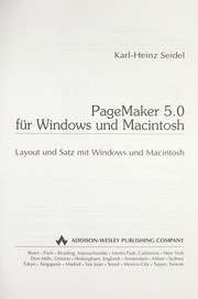 Cover of: PageMaker 5.0 fu r Windows und Macintosh by Karl-Heinz Seidel