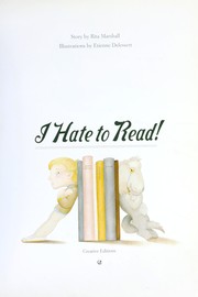 Cover of: I hate to read!