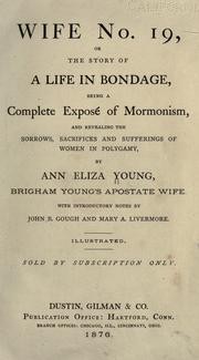 Cover of: Wife No. 19 by Ann Eliza Young