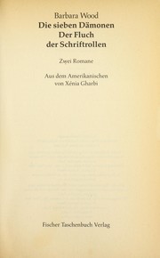 Cover of: Die sieben Da monen by Barbara Wood